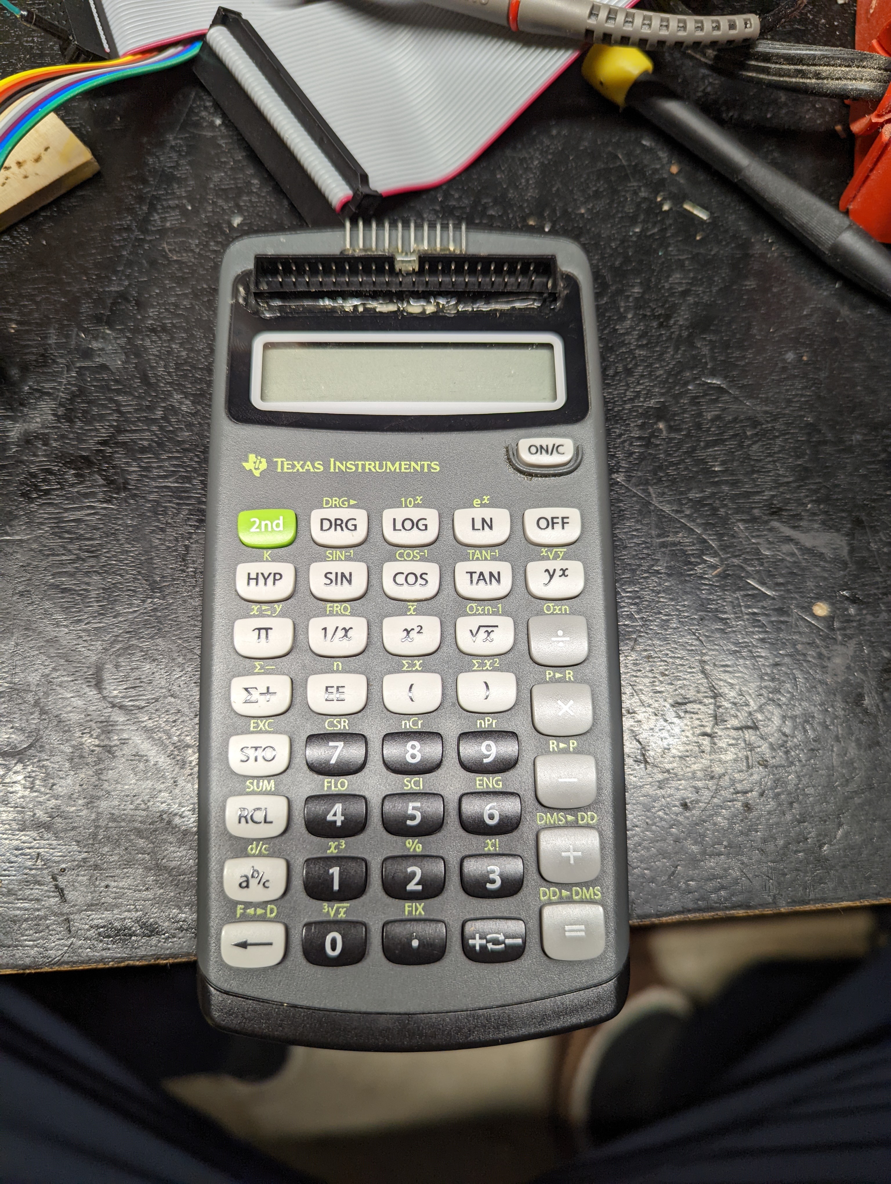 a picture of the outside of the calculator after it was modified